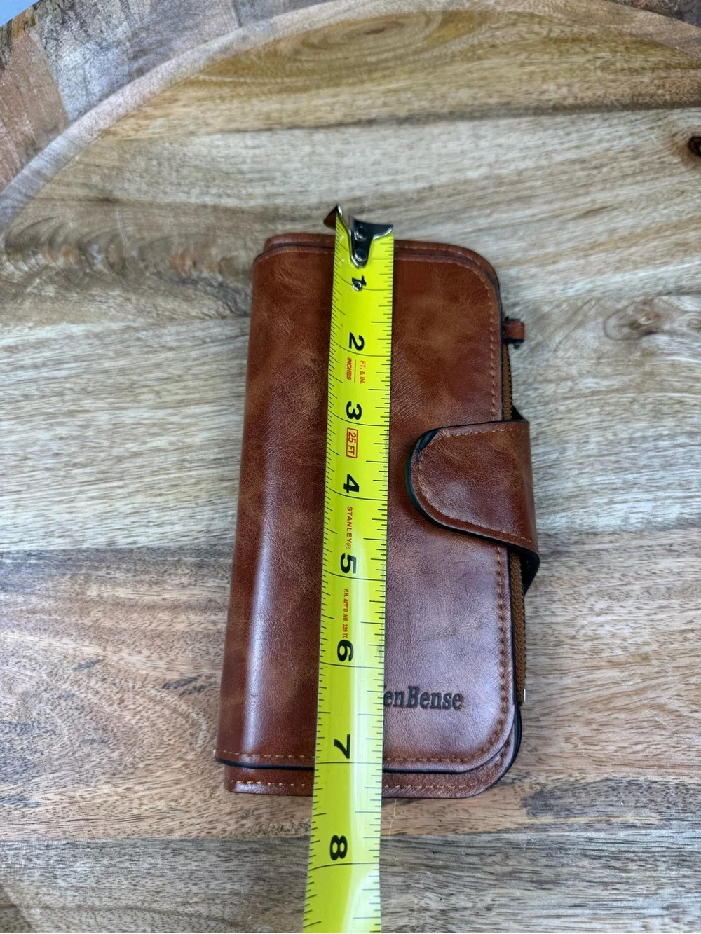 men bense brown leather